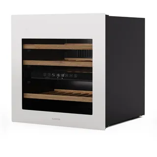 Klarstein Rhone 36 Duo Weinkühlschrank 36 Flaschen, 2 Zonen, 5-22°c, LED-Steuerung Uv-schutz, Leiser Betrieb, Schwarz, Weinklimaschrank