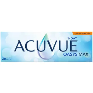 Acuvue OASYS MAX 1-Day for Astigmatism – 30 Tageskontaktlinsen mit -2.00 dpt, Cyl -0.75, Ach 90 & BC 8.5