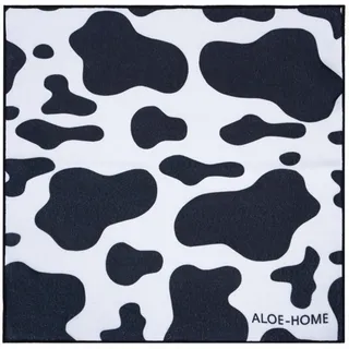 Treer Microfaser Einschlagtuch Kamera, Kamera Einschlagtuch Easy Wrapper für Objektive Schutzhülle Anti-Collisions, Anti-Bumping, Anti-Friction (Schwarze Kuh,450 * 450mm)