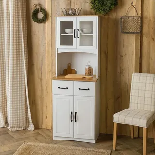 Hti-Living Küchenbuffet Landhausstil  Weiß
