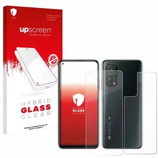 upscreen Flexible Schutz Glas Folie für Xiaomi Mi 10T Pro 5G (Display+Rückseite) Schutzglas 9H Hybridglas Klar