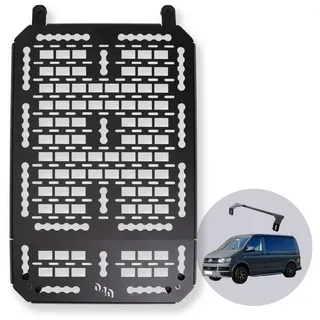 040 Parts Molle Board für VW T5 T6 T6.1 Transporter oder für Multivans ohne C-Schiene Universelle Gerätehalterung