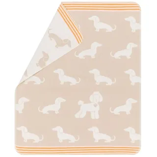 David Fussenegger Kinderdecke Juwel 'Dackel' 70 x 90 cm Natur