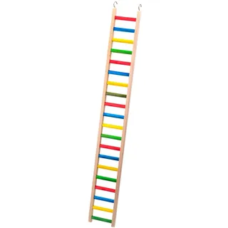 HappyBird | Holzleiter für Papageien - 120 cm | XXL Kletterleiter, Vogelleiter