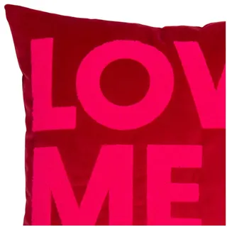 PAD Kissenbezug Letters 45 x 45 cm Pink/Rot