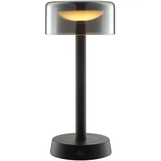 Brilliant LED Tischleuchte "Razor", schwarz, 1, Ø 12cm H: 26cm, 1 Stk., Leuchten, LED Akku Leuchte, 26 cm, 260 lm, 2700 K, Wireless Charging, dimmbar, LED Tischleuchte