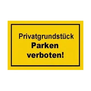EDE Hinweißchild Privatgrundstück parken
