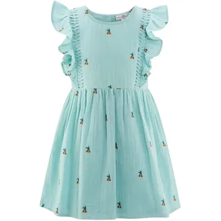 Sommerkleid HAPPY GIRLS "Mädchenkleid", Mädchen, Gr. 128, EURO-Größen, ice blau, Stoff, 100% Baumwolle, normal, Kleider Sommerkleid