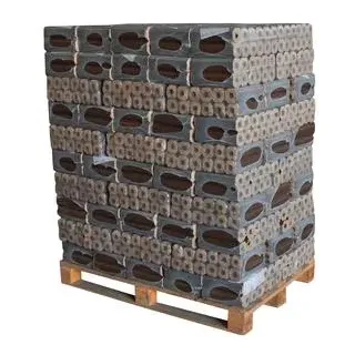 Holzbrikett Pini Kay, 96 x 10 kg, 8-eckig in Folie, Braun