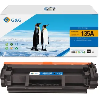 G&G Kompatible Toner Ersatz für HP 135A 135X W1350A für HP Laserjet M209 MFP M234dwe Toner mit Chip (1 schwarz)