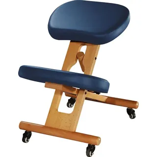 WellTouch Kniestuhl Kunstleder Dunkelblau