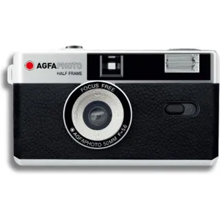 AgfaPhoto Reusable Half Frame Photo Camera, black, analoge Kleinbildkamera