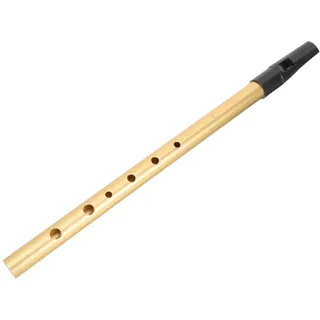 Tin Whistle, Irische Pfeife, Penny Whistle, Gold Metall Pennywhistle, 6-Loch Irish Whistle für Anfänger und Enthusiasten