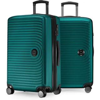 Hauptstadtkoffer - Mitte - 2er Kofferset Trolley-Set, Rollkoffer mit Dehnfalte 65cm, ABS, TSA, Türkis