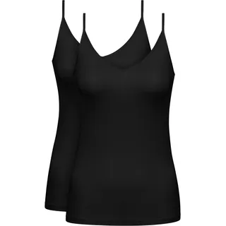 MEY Pure Sense Spaghettitop Schwarz XXS