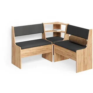 livinity® Esszimmer-Eckbank, Tiberio, Goldkraft Eiche, 120 x 120 cm