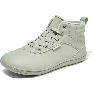 HOBIBEAR Winter Barfußschuhe für Männer Frauen Warm Gefüttert Breite Zehenbox Winterschuhe Grün,EU 42 - 42 EU