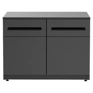 cozze Grillwagen 68 x 90 x 60 cm Stahl schwarz