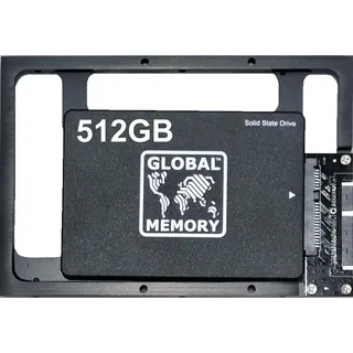 GLOBAL MEMORY SATA 3 Solid-State-Laufwerk (SSD) für IMAC (2010–2011), 512 GB, 7 mm