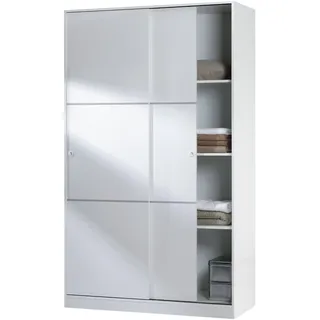 Mobimarket Schiebetürenschrank Top 120 x 200 x 50 cm Weiß