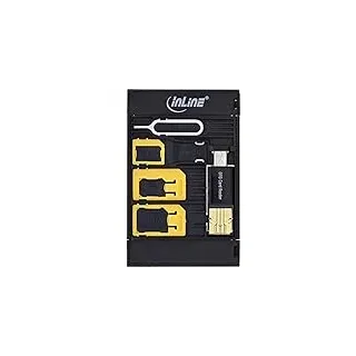InLine 35091 SIM-BOX, Simkartenadapter und Zubehörbox mit OTG Kartenleser