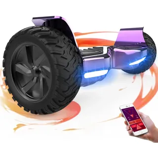 GeekMe Offroad 8.5 Zoll SUV Hoverboards mit APP, Bluetooth Lautsprecher, Doppelmotor, LED Lichter, All Terrain Hoverboards für Kinder und Erwachsene