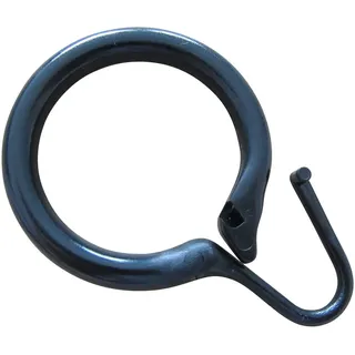 rewagi Duschvorhangringe Duschvorhangring Ø 35 mm - Kunststoff- Farbe: weiss, schwarz, Gardinen, Vorhänge, Gardinenstangen, Seitenschals, Innenlaufsysteme, (100-St), Verkaufseinheit: 10, 30, 50, 100 Stück schwarz