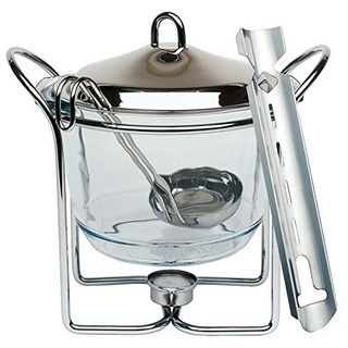 APS 65067 Feuerzangenbowle Set für ca. 4 Liter Flüssigkeit, verchromt und hochglanzpoliert