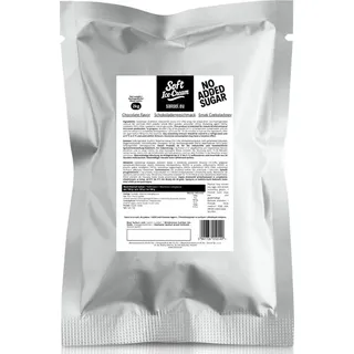Sansei Soft-Eis Pulver für Eismaschine Softeispulver Speiseeispulver Ohne Zuckerzusatz Schokolade 2 kg 2:5 für 7 Kg