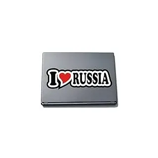 INDIGOS UG I Love Heart Aufkleber Decal Sticker Laptopskin 210 mm I Love Russia