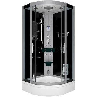AcquaVapore Dampfdusche Duschtempel Sauna Dusche Duschkabine D46-53T2-EC 90x90 cm mit 2k Scheiben Versiegelung