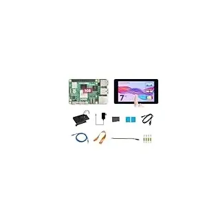 Waveshare RPI5-1GB Display Kit B, Bundle with Raspberry pi 5 1GB, 7inch DSI Display (800×480 Resolution, 5-Point Touch), Cooler, TF Card 64GB and so on