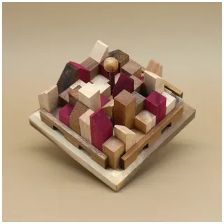rombol denkspiele Stadtpuzzle - variantenreiches Denkspiel für Knobel-Fans aus Holz,