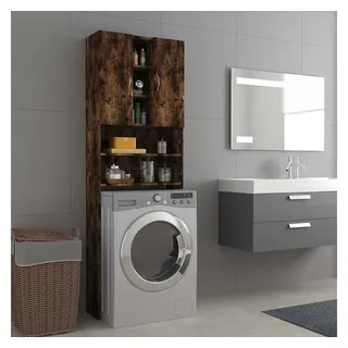 vidaXL Waschmaschinenschrank Räuchereiche 64x25,5x190 cm