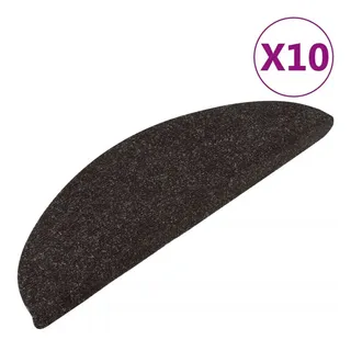 vidaXL Stufenmatten Selbstklebend 15 Stk. 56x17x3 cm Schwarz