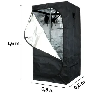 growbird Growbox Gewächshaus Pflanzenzelt 100 x 100 x 200 cm Grün