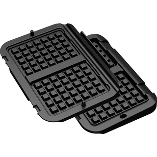 Tefal XA730810 Waffelplatte für OptiGrill 4in1 und 2in1 Modelle | Zubereitung von Belgischen Waffeln | Schwarz