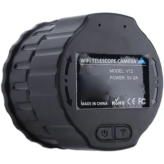 Ausla WiFi Okular Kamera, 2K 1080P 4MP Digitales Okular Teleskop Kamera für Astrofotografie, Vogelbeobachtung, Passt für 30-50mm Mikroskope (Black)