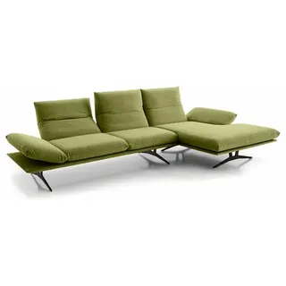 KOINOR Ecksofa Francis Stoff Grün 314 cm