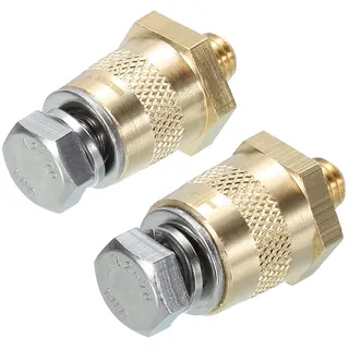 QUARKZMAN 3/8" Batterieklemme Lade Pole Plus oder Minus 3/8-16UNC Zoll | 1 Paar, Batterieklemme Anschluss Pol Adapter, Bolzen Verlängerung Schrauben Muttern