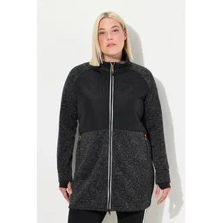 Ulla Popken Sweatjacke in schwarz | Gr.: 46-48