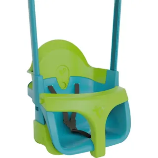 Mitwachsender Babystuhl 4 in 1 QUADPOD blau H190-250cm - Blau/Grün