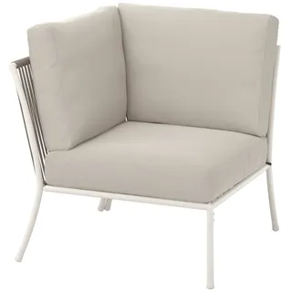 IKEA SEGERÖN Eckelement mit Kissen für draußen weiß/beige/Frösön/Duvholmen beige 62x44 cm\62x62 cm\62x62 cm