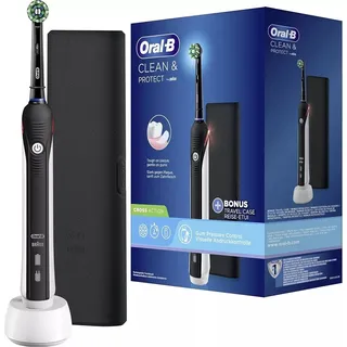 Oral-B Pro Clean + Travel Case - Black PRO 1 Elektrische Zahnbürste Schwarz
