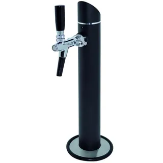 ich-zapfe Schanksäule Modell Black Tower, 1-leitig, mit Zierflansch