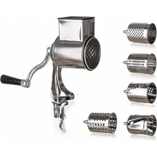 Banquet Raspmaschine für Gemüse und Nüsse, Weiß - Schwarz/Silber