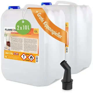 Höfer Chemie Flambiol Bioethanol 96,6% Premium 10 l 2 St.
