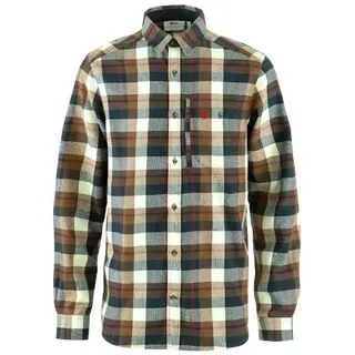 Fjällräven Fjällglim Langarmhemd Wood Brown/Chalk White L