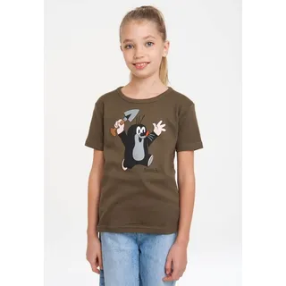 LOGOSHIRT T-Shirt Der kleine Maulwurf mit lizenzierten Originaldesign grün 170/176