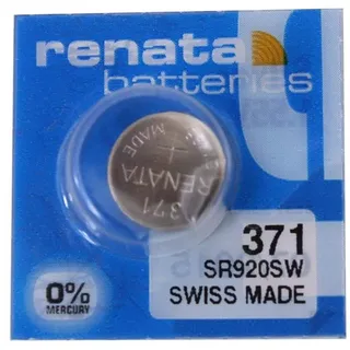 Renata Uhrenbatterie SP 371 ///;(370+) SR920SW (SR69,AG6,LR921,LR69,171);1 Pack
